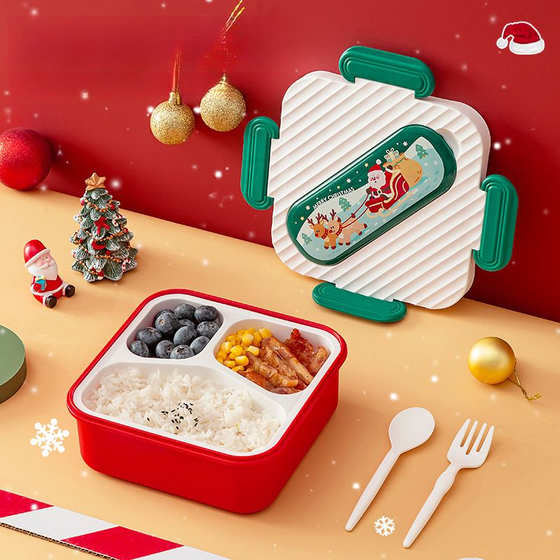 Fiambrera Bento al por mayor, recipiente apilable para alimentos apto para microondas