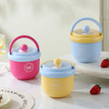 Stylish Student 304 Stainless Steel Large Capacity Breakfast Cup Milk Cup Office Worker Portable Porridge Jar Soup Cup with Lid