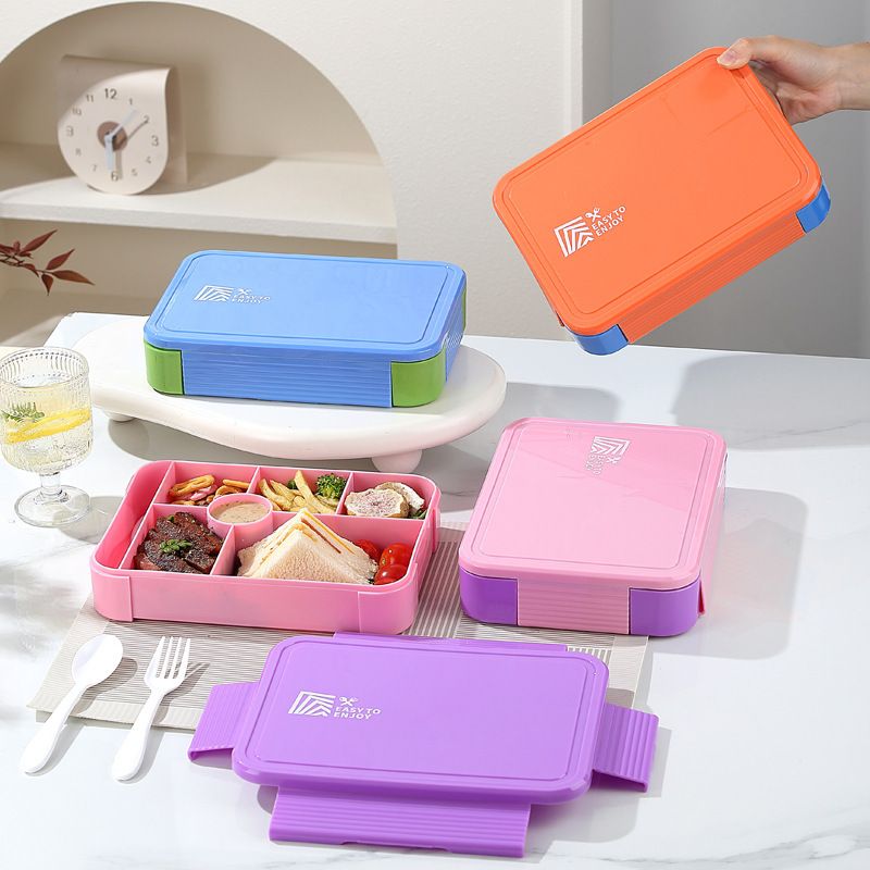 Fiambrera Bento de PP+Silicona al por mayor, Fiambrera Bento apta para microondas