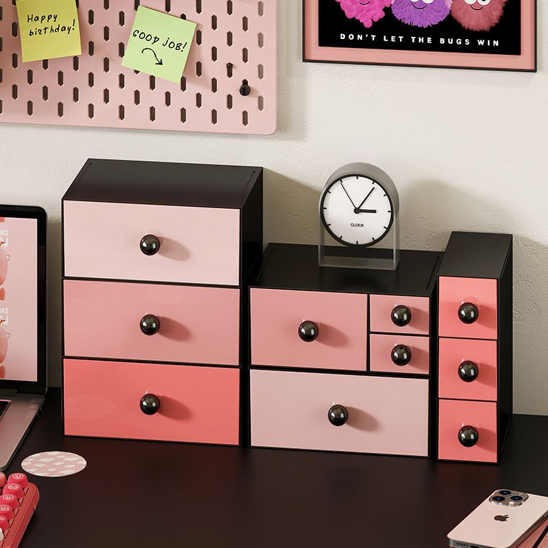 Girls Stylish Cosmetics Drawer Storage Box Multi-Layer Household Desktop Entryway Perler Beads Storage Box