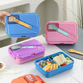 Student Japanese Style Compartment Lunch Box Office Worker Microwave Safe Bento Box Large Capacity Food Container