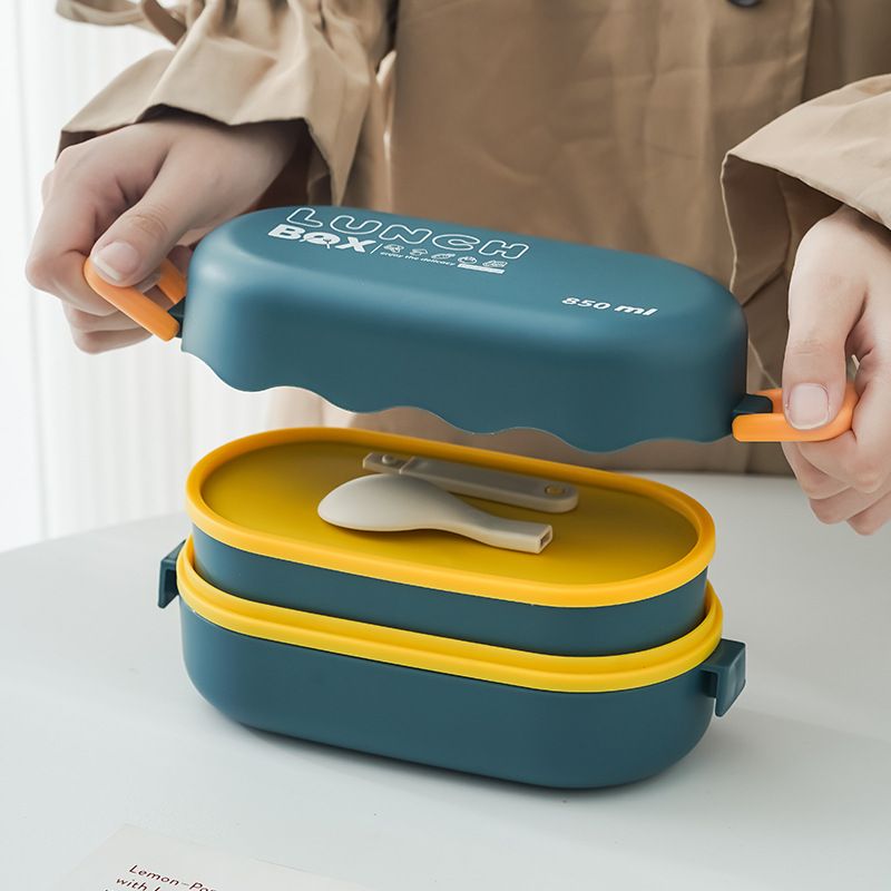 Fiambrera Bento de plástico al por mayor, Fiambrera estilo Bento, Minimalista