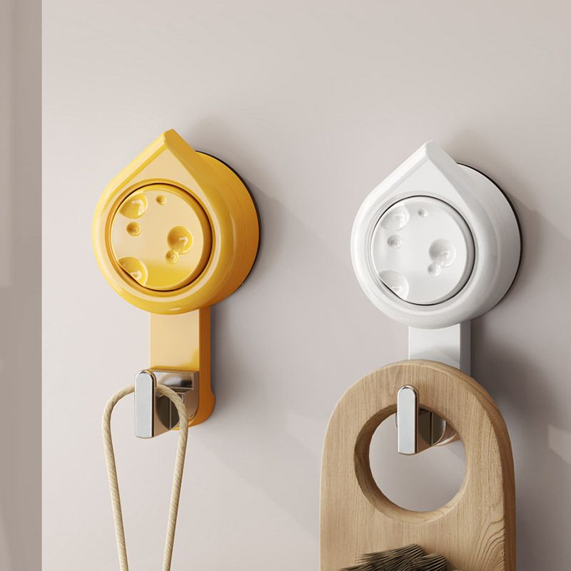Cheese Pattern Kitchen Bathroom Rotating Suction Cup Hook No-Drill Bathroom Towel Adhesive Hook
