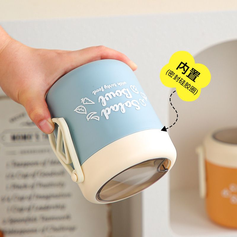 Student INS Style Candy Color 304 Stainless Steel Soup Cup and Porridge Jar Office Worker Milk Cup Oatmeal Cup