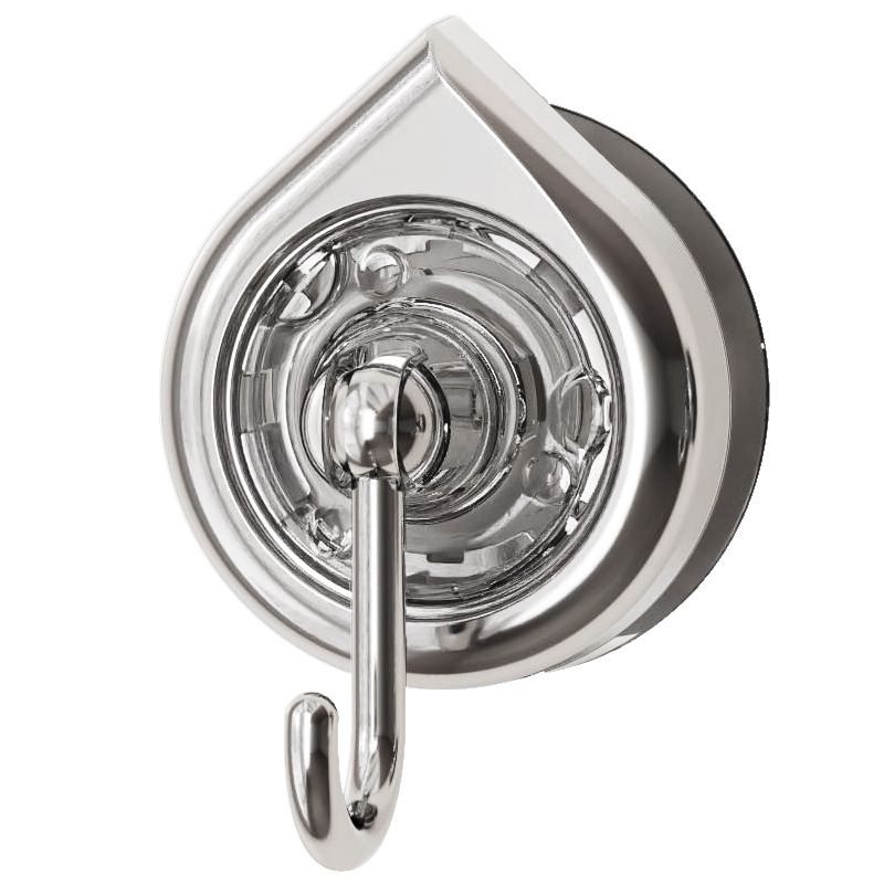 Kitchen Spoon Rotating Suction Cup Hook No-Drill Bathroom Towel Adhesive Hook Wall-Mounted Removable