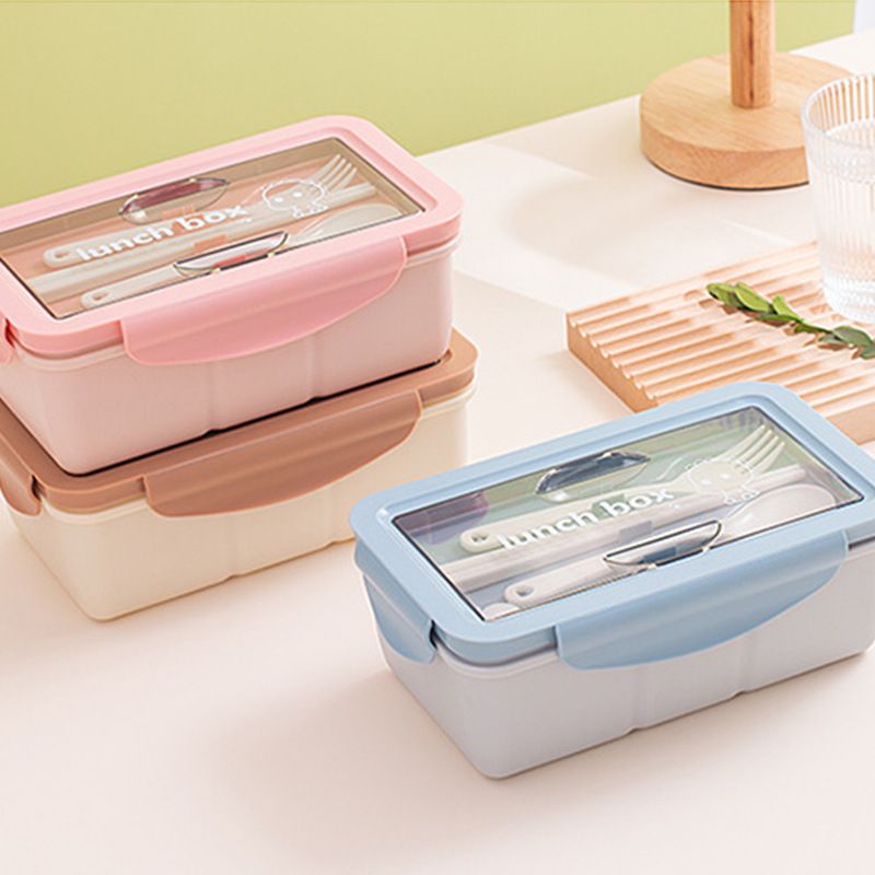 Fiambrera Bento de Plástico al por Mayor, para Marcas de Preparación de Comidas, Minimalista