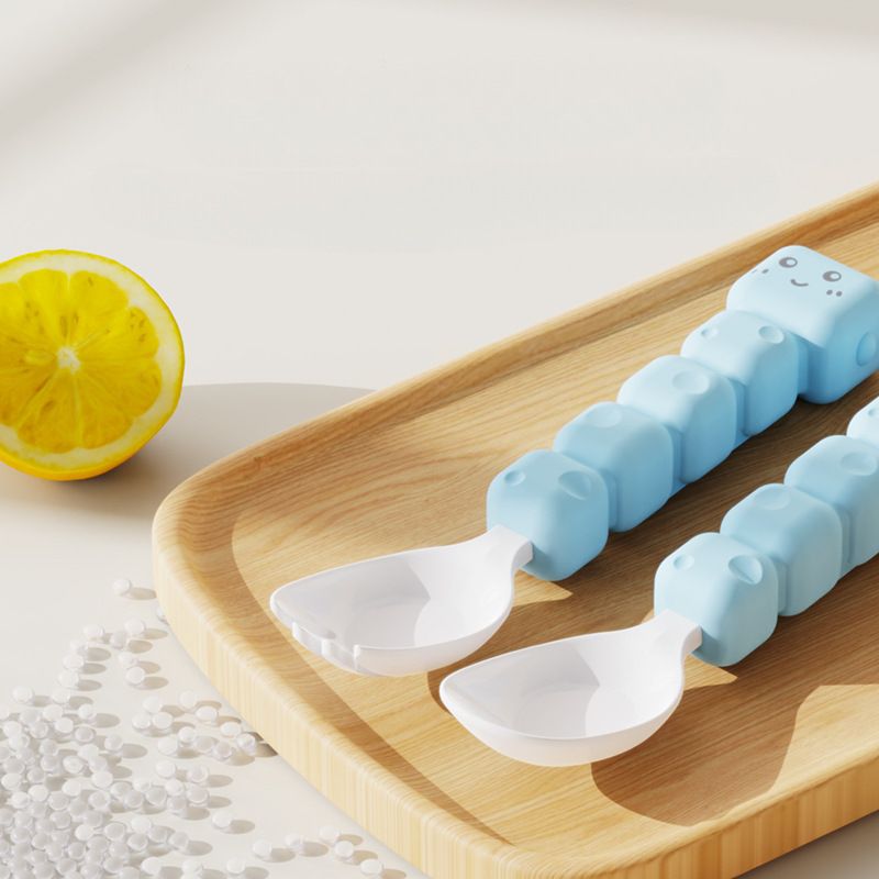 Cartoon Cute and Fun Kids Tableware Spoon and Fork Set Baby Baby Food Tool Study Eating Training Spoon Fork