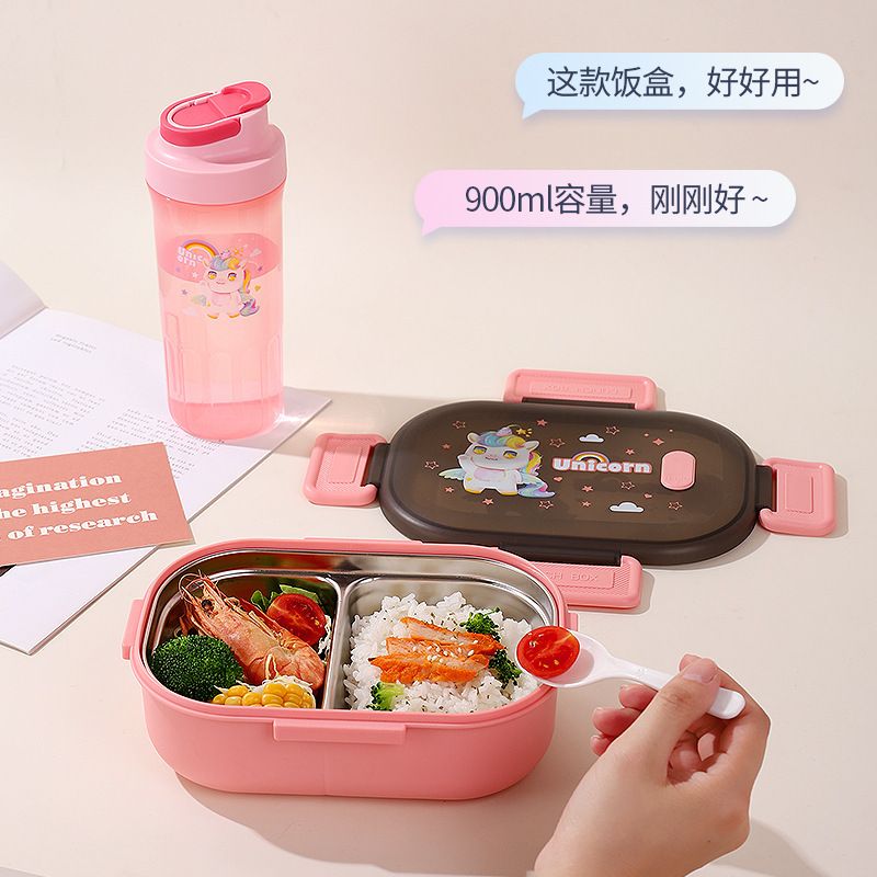 Fiambrera Bento de acero inoxidable 304 al por mayor, para marcas de preparación de comidas
