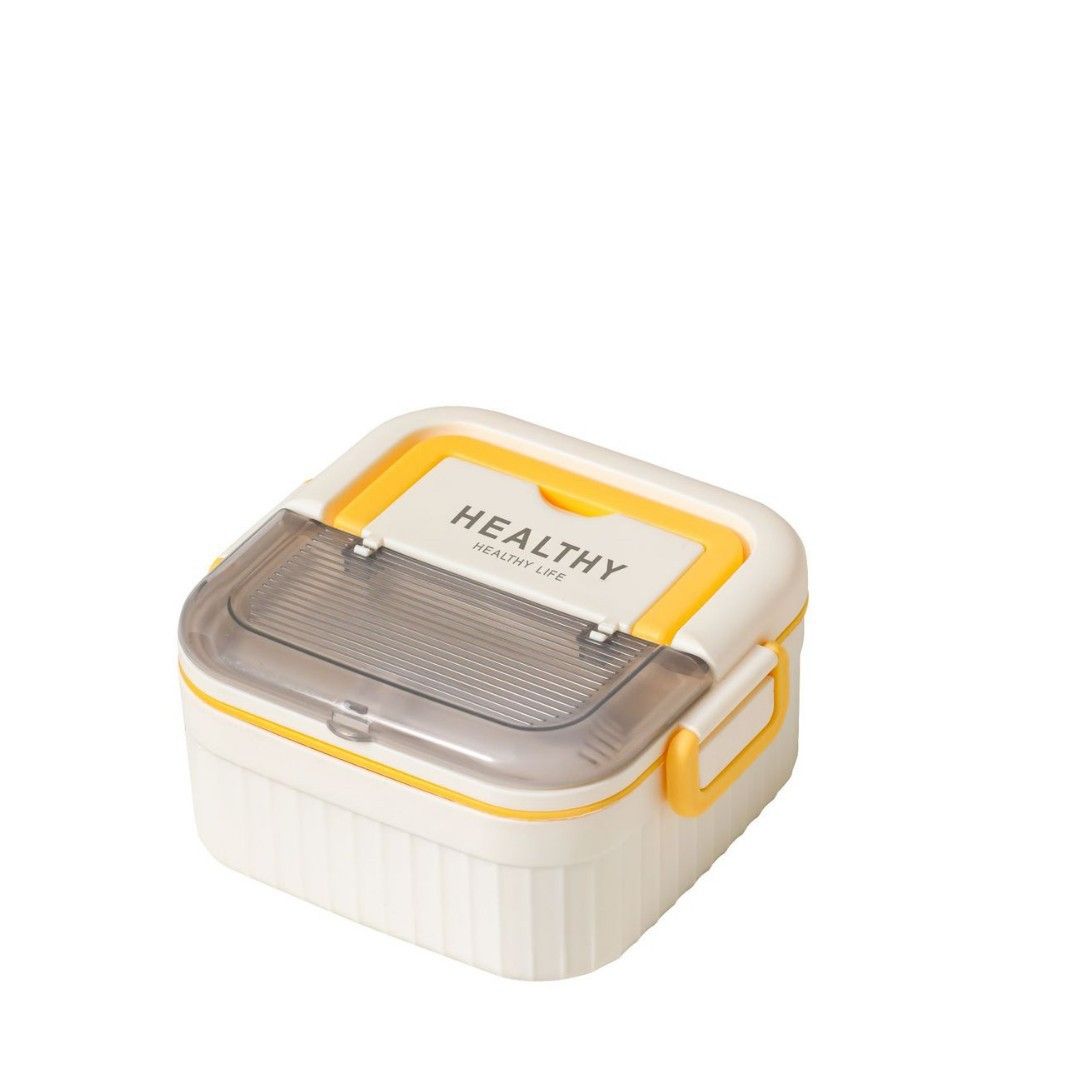 Fiambrera Bento de Acero Inoxidable 304 al por Mayor, Recipiente Apilable para Alimentos, Oficina