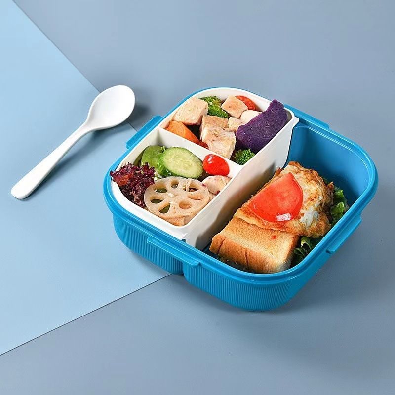 Minimalist Student Rectangular Buckle Lunch Box and Water Cup Set Office Worker Portable Lunch Bento Box Water Bottle Travel