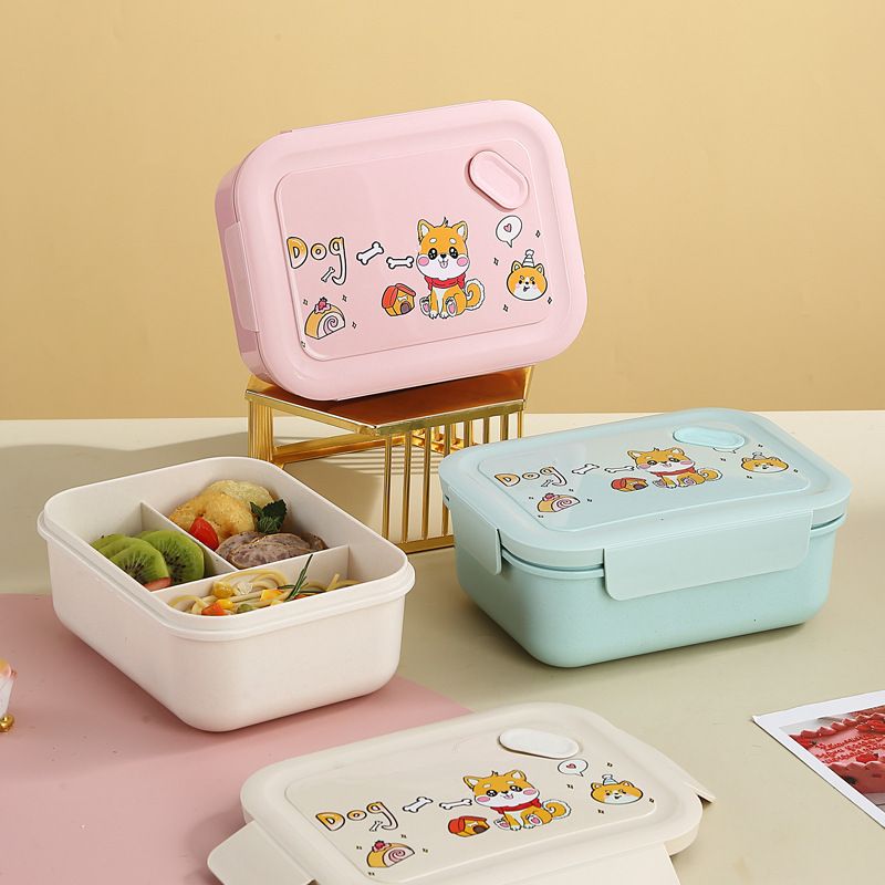 Fiambrera Bento de fibra de bambú + PP al por mayor, para marcas de preparación de comidas
