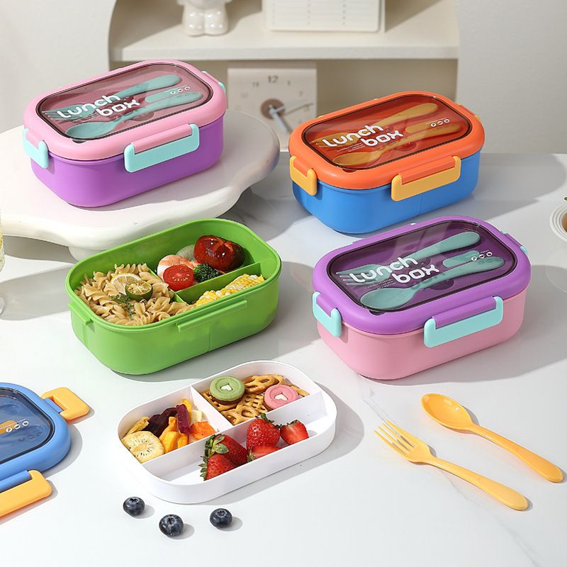 Fiambrera Bento de Acero Inoxidable 304 al por mayor, Contenedor de Alimentos Apilable