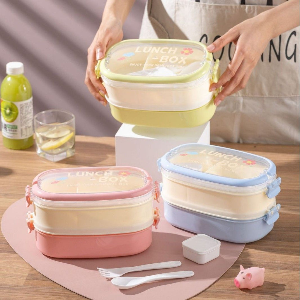 Fiambrera Bento de plástico al por mayor, para marcas de preparación de comidas