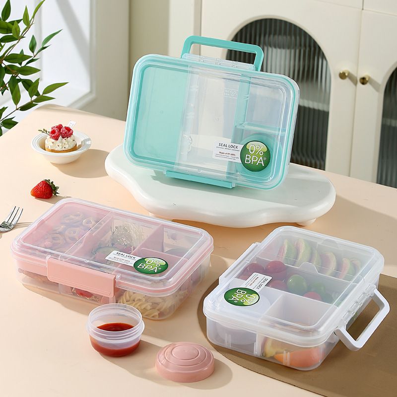 Minimalist Travel Outdoor Lunch Box Large Capacity Transparent Light Food Container Food Container