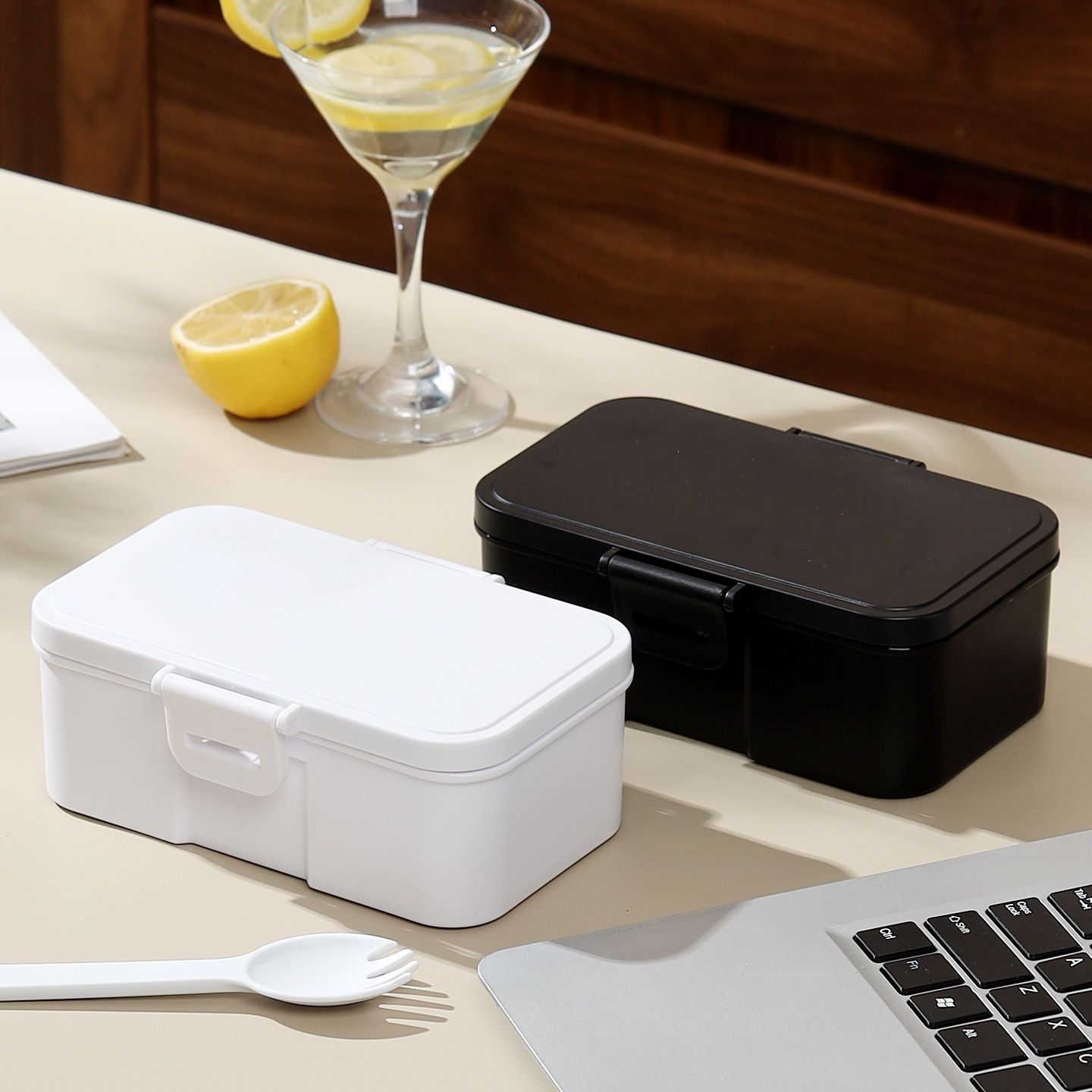 Fiambrera Bento de Plástico al Por Mayor, para Viajes y Picnics