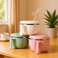 Student Dorm 304 Stainless Steel Large Capacity Instant Noodle Bowl Lunch Bento Box Office Worker Cafeteria Lunch Box with Lid