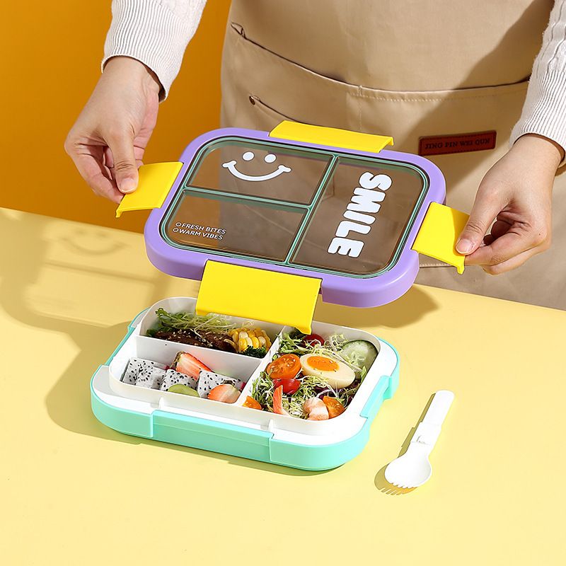 Fiambrera Bento al por mayor de PS+PP+ Silicona + Acero inoxidable 304, para marcas de preparación de comidas