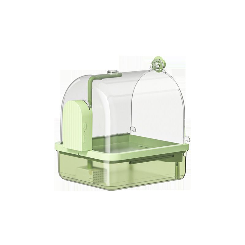 Transparent Bird Bath Basin Bath Basin Cockatiel Lovebird Bird Cage Hanging Parrot Bath Box Pet Accessories