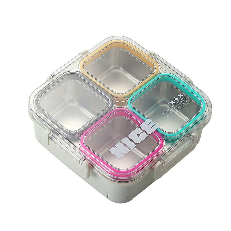 Fiambrera Bento de Acero Inoxidable 304 al por Mayor, Fiambrera Bento Apta para Microondas