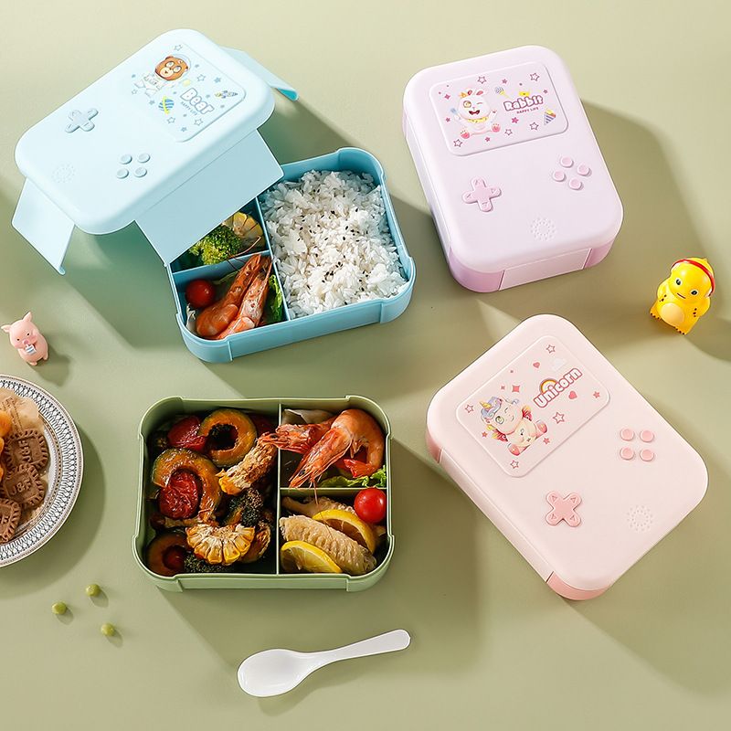 Fiambrera Bento de plástico al por mayor, fiambrera Bento apta para microondas