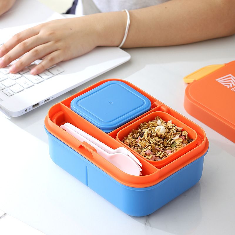 Student Large Capacity Dorm Takeout Compartment Lunch Box Office Worker Microwave Safe Heating Bento Box Food Container