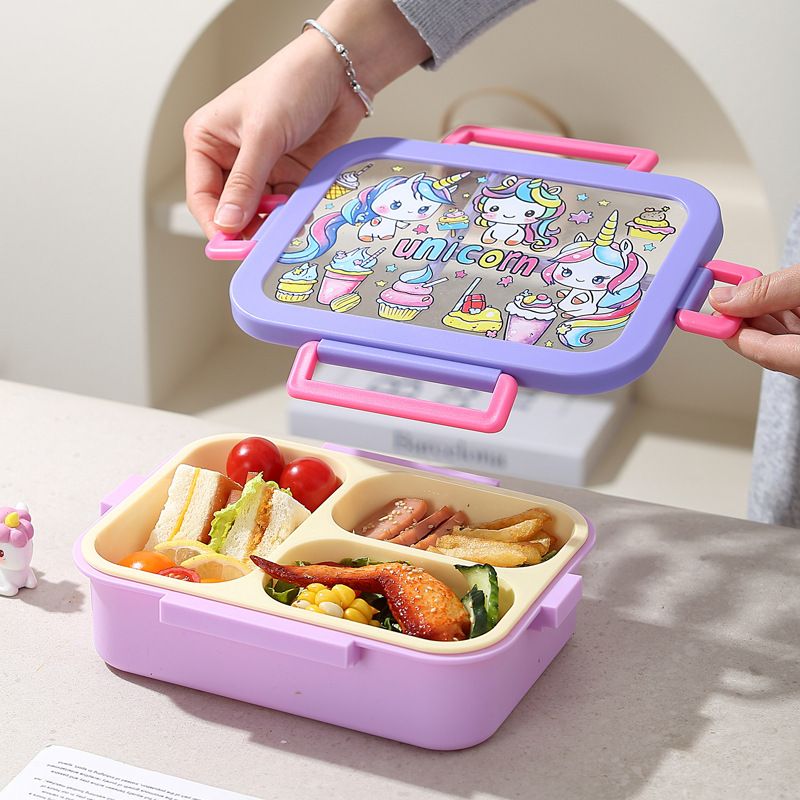 Fiambrera Bento de PP apta para uso alimentario al por mayor, para niños y estudiantes
