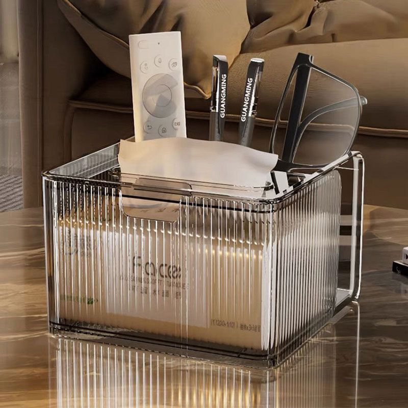 Wholesale PET Tissue Box, Transparent Printed Decorative