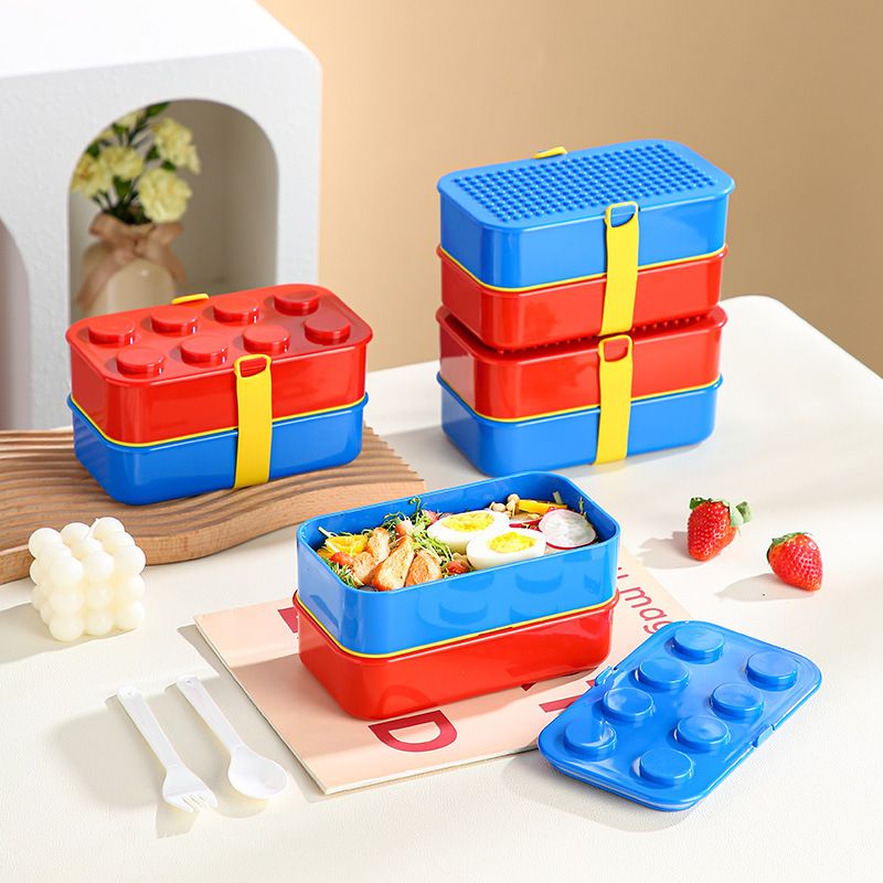 Fiambrera Bento de Plástico al por Mayor, para Niños y Estudiantes