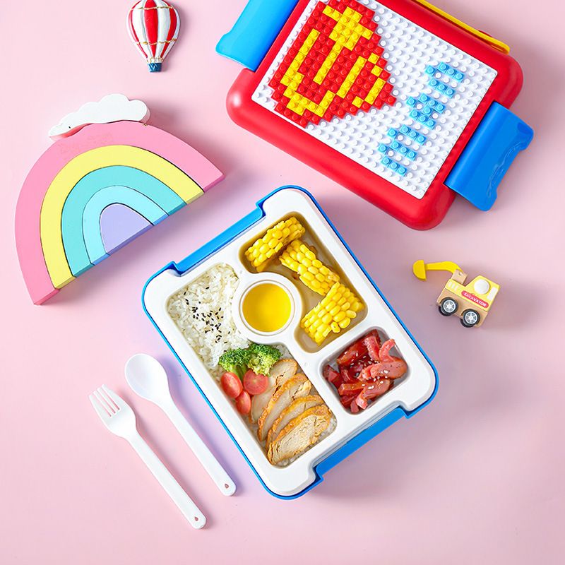 Fiambrera Bento de plástico al por mayor, para la escuela y la oficina