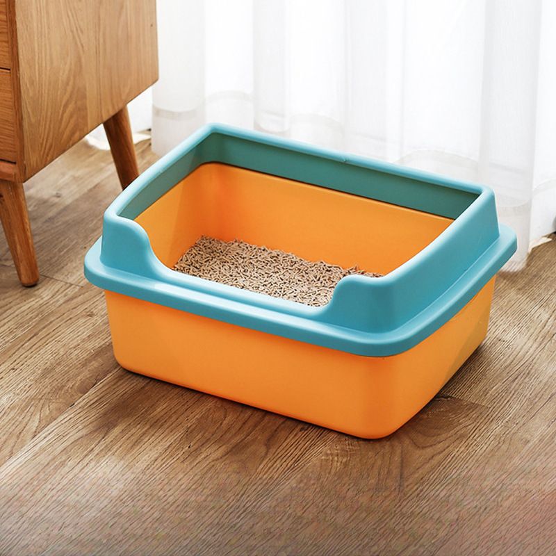 Cat Litter Box Large Semi-Covered Cat Toilet Odor Control Anti-Tracking Small Wholesale
