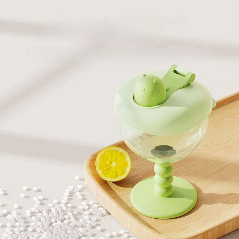 Creative Cute Infant Training Cup High Kids Water Cup Straw Cup Baby with Scale Milk Cup Wholesale