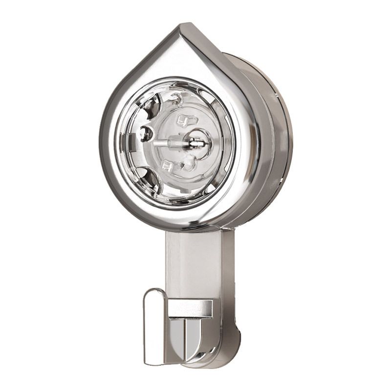 Household Bathroom Rotating Light Luxury Suction Cup Hook Bathroom Bedroom Towel Adhesive Hook No-Drill pcs