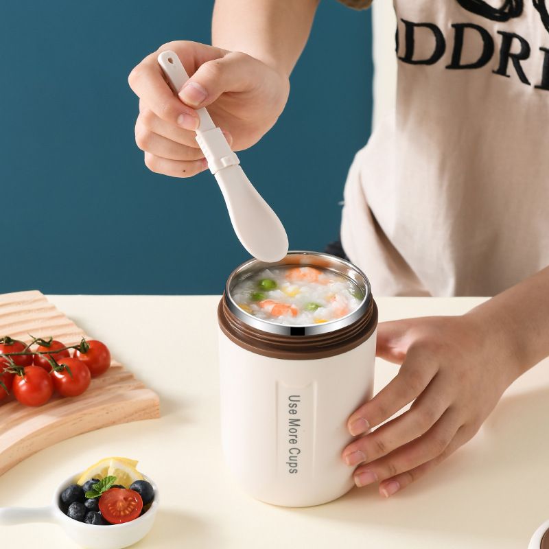 INS Style Student Portable Milk Cup Office Worker 304 Stainless Steel Portable Soy Milk Cup