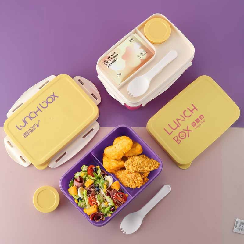 Minimalist Compartment Student Lunch Box Light Food Container Sauce Box Tableware Office Worker Lunch Bento Box