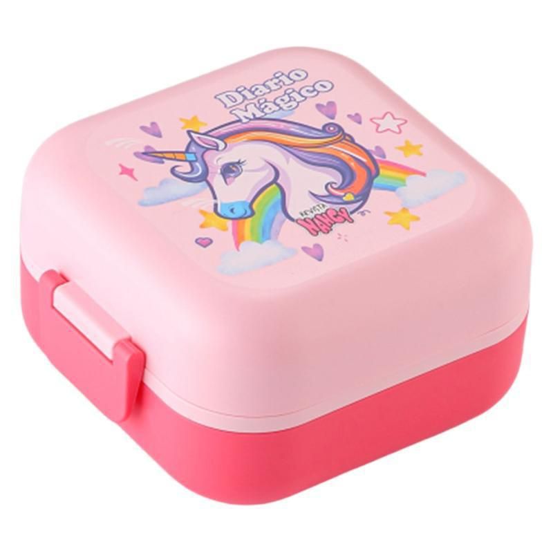 Fiambrera Bento de PP al por mayor, diseño de dibujos animados para viajes y picnics