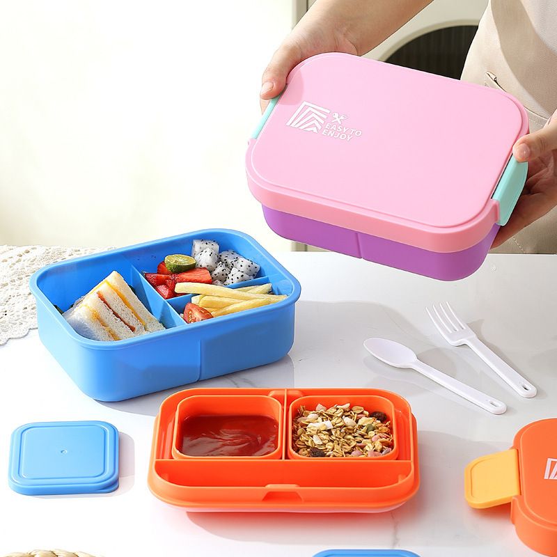 Student Large Capacity Dorm Takeout Compartment Lunch Box Office Worker Microwave Safe Heating Bento Box Food Container