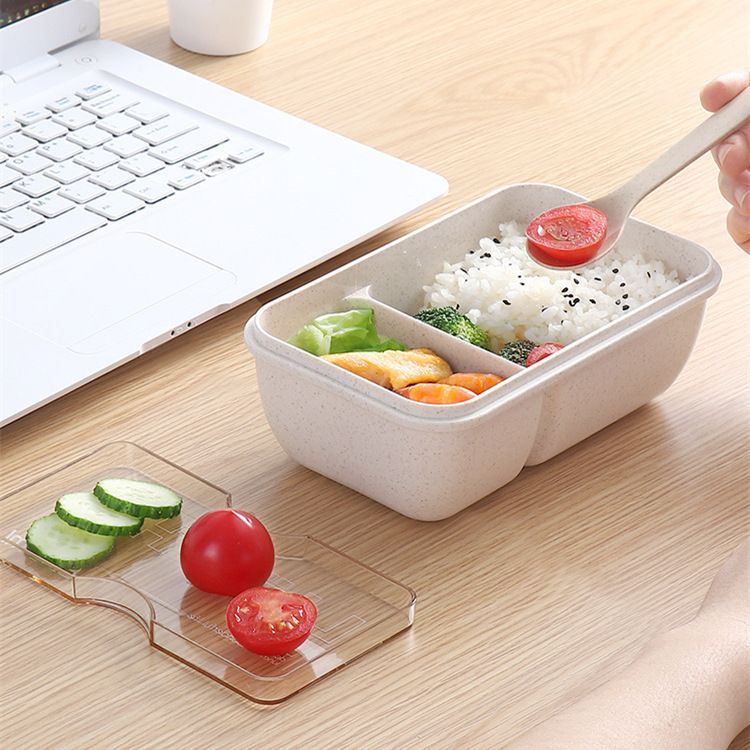 Japanese Style Bento Box Student Portable Food Container Set Microwave Safe Office Worker Lunch Box Compartment