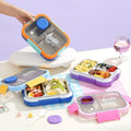 Fiambrera Bento de Acero Inoxidable 304 al por mayor, para Escuela y Oficina, Minimalista
