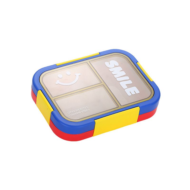 Dopamine Color Block Lunch Box Minimalist Lunch Box Student Compartment Bento Box Cafeteria Takeout Food Container