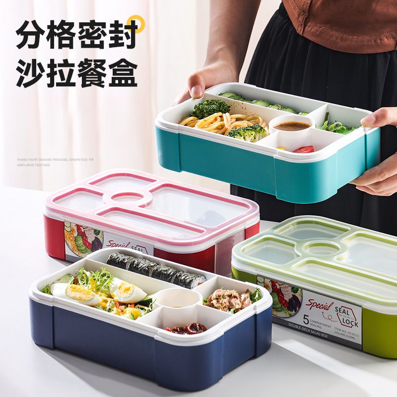 Fiambrera Bento al por mayor de PP+ Silicona, para viajes y picnics