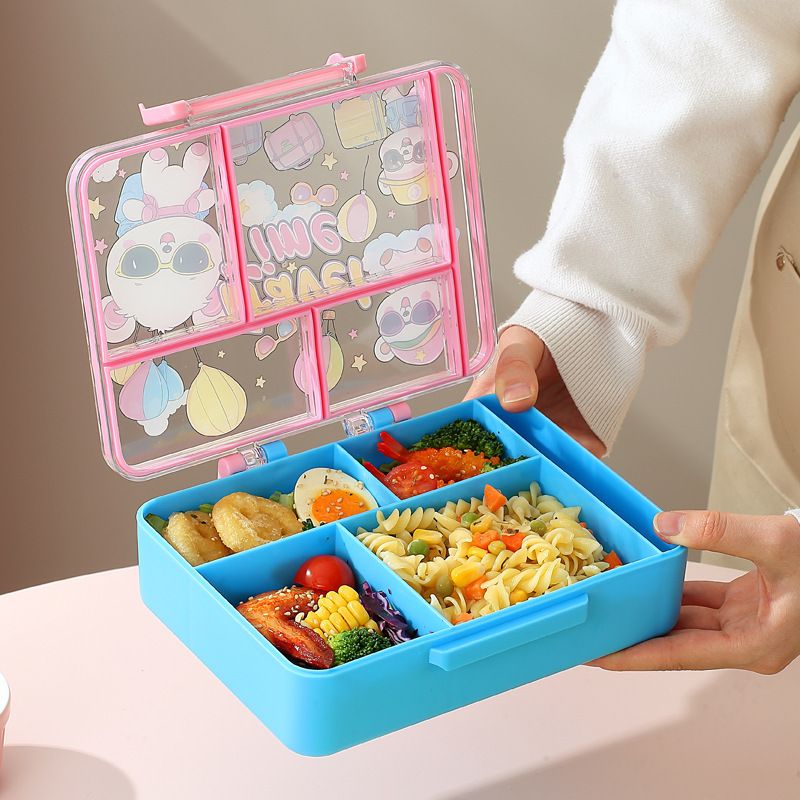 Fiambrera Bento al por mayor de PP/PC/Silicona, para viajes y picnics