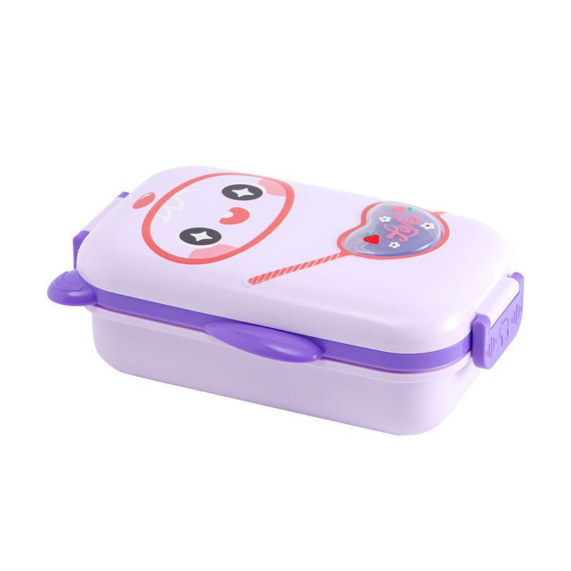 Caja de almuerzo bento de plástico al por mayor, recipiente apilable para alimentos
