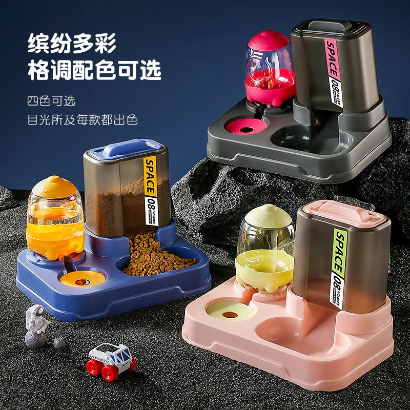 Cat Auto Feeder Bowl Automatic Feeder Cat Bowl Cat Food Bowl Cat Double Bowl Drinking Bowl