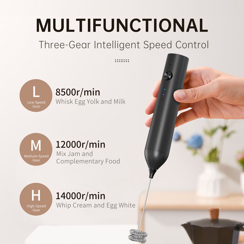 Home Kitchen Electric Egg Beater Small Model Cream Whisking Stirring Rod Egg Beater Cake Handheld Milk Frother