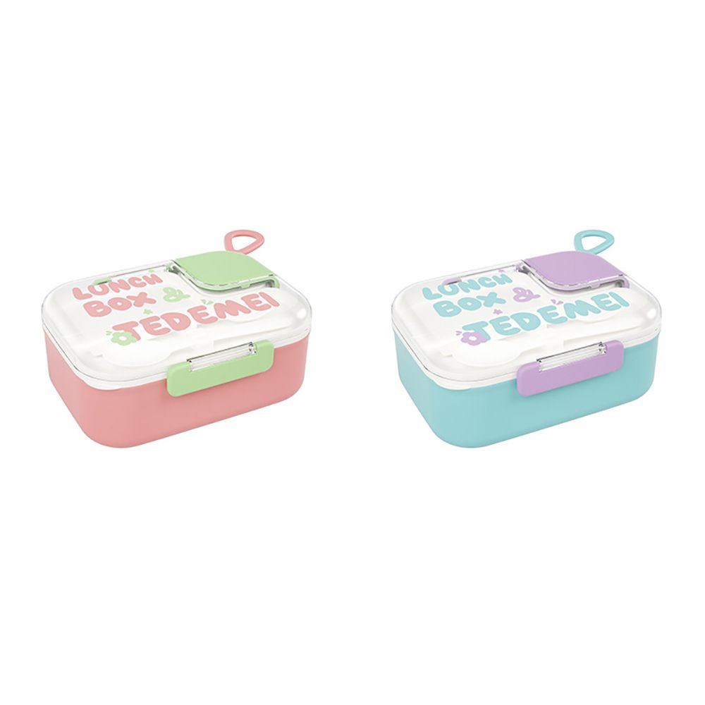 Creative Japanese Style 304 Stainless Steel Student Compartment Lunch Box with Cutlery Kids Kindergarten Spring Outing Picnic Bento Box