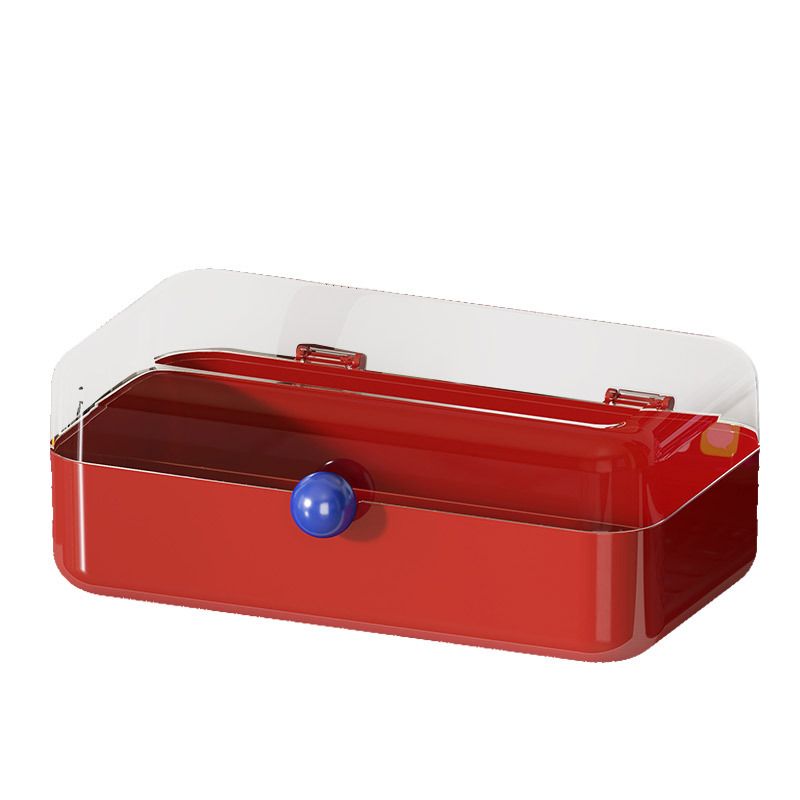 Dopamine Storage Box Student Dorm Desktop Cosmetics Perler Beads Organizer Box with Lid Stationery Flip-Top Organizer Box