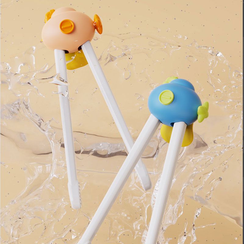 Cartoon Baby and Infant Training Chopsticks Tableware Baby Pincer Grasp Assist Stage 2 Practice Chopsticks Kids Baby Food Tool Trainer