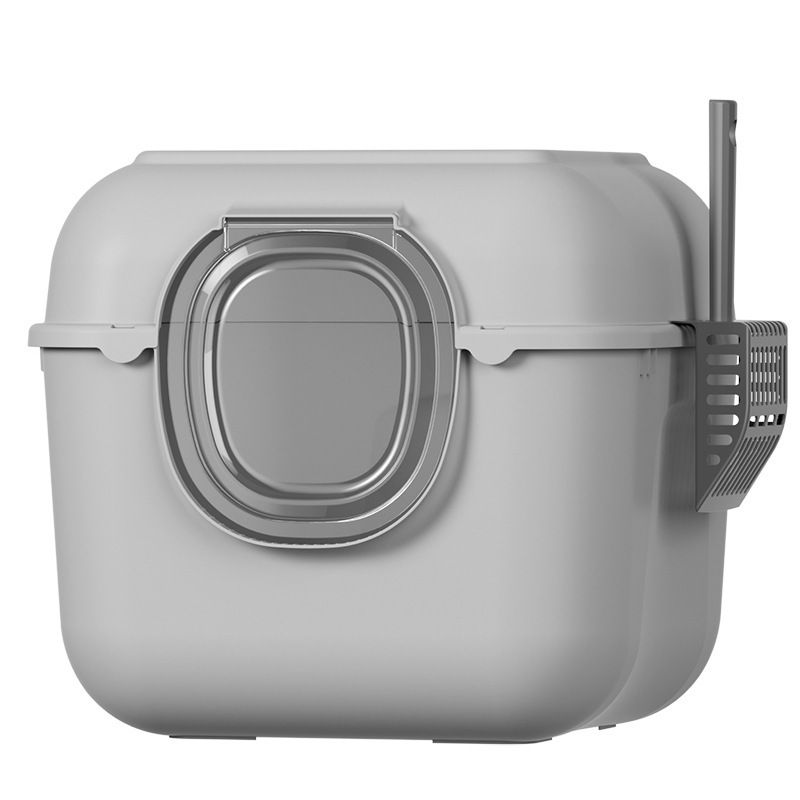 Fully Enclosed Cat Litter Box Large Anti-Splash Cat Litter Pan Odor Isolation Cat Toilet Pet Cleaning Supplies