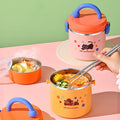 Fiambrera Bento de acero inoxidable 304 al por mayor, recipiente portátil para preparación de comidas, dopamina