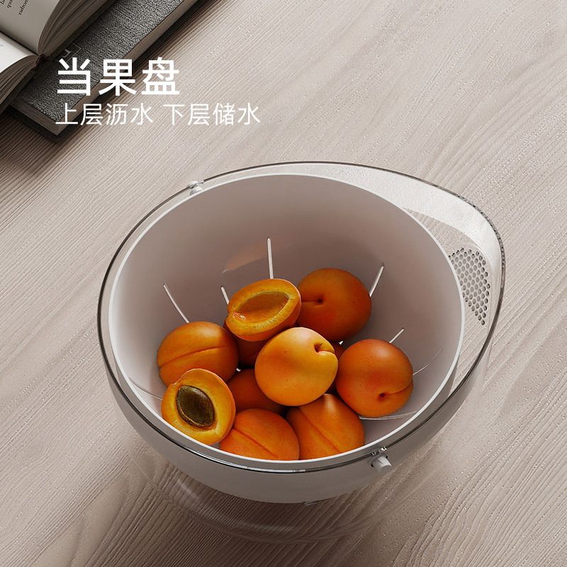 Wholesale Plastic Draining Basket, 2-Layer 304 Stainless Steel Colander